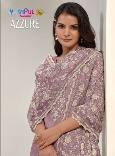 VIPUL AZZURE 5951 TO 5956 DESIGNER PRINTED SALWAR SUIT WHOLESALER IN SUART